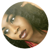 Lady with a resting face.